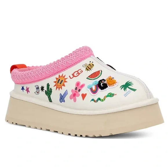 UGG TAZZ POP SKETCH PLATFORM SLIPPERS - Picture 1 of 6